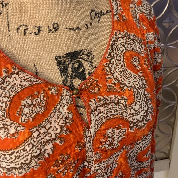 Banana Republic Orange Long Sleeve Top - Picture 2 of 7